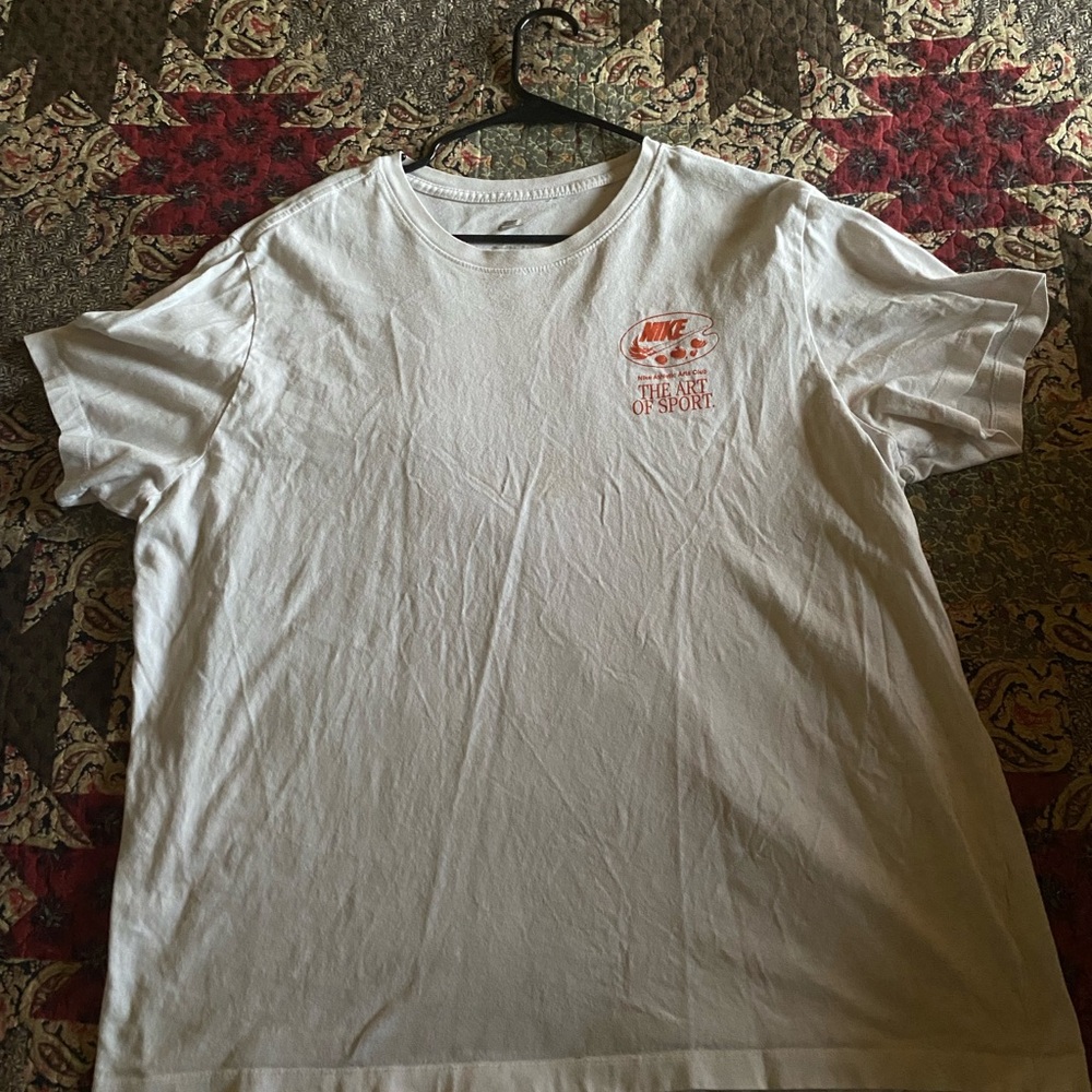 Nike White Short Sleeve Tee with Subtle Logo